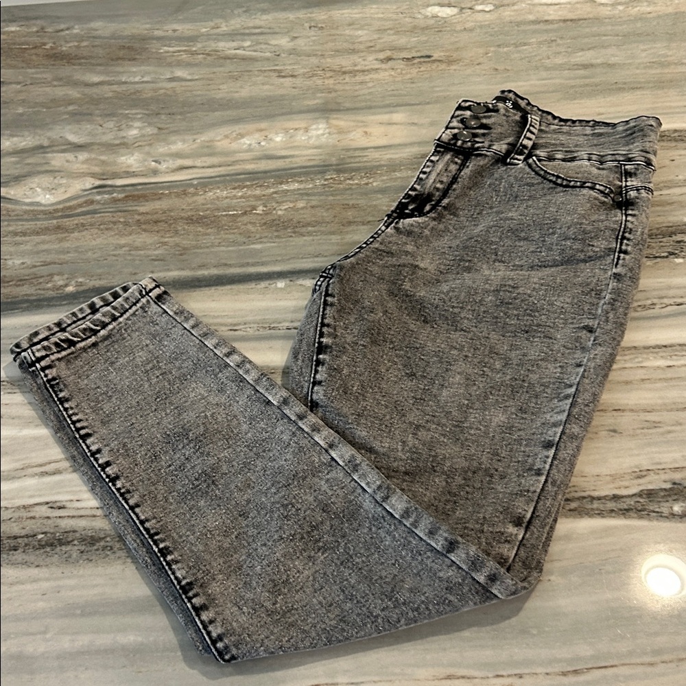 Gray Acid Wash Jeans Zoe High rise skinny ankle sz 13 - Picture 5 of 5